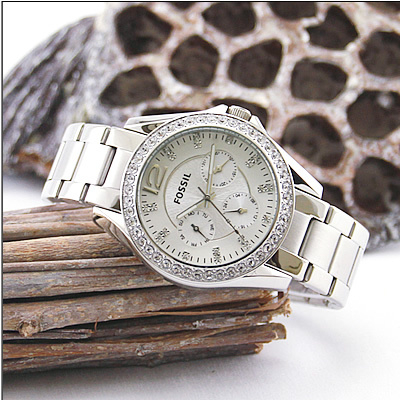 Orë dore Riley Fossil ES 3202