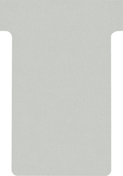 Karta planifikimi Nobo T-card Size 2, 5 x, pako me 100 copë, gri