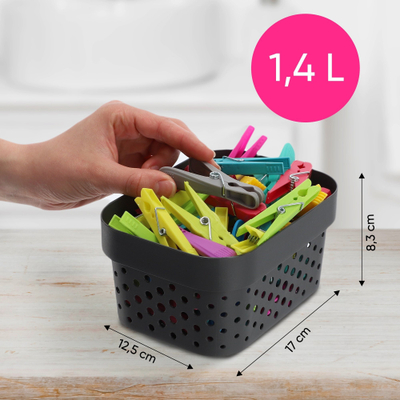 Kuti organizimi Curver Container Box Openwork, 1.4L, gri