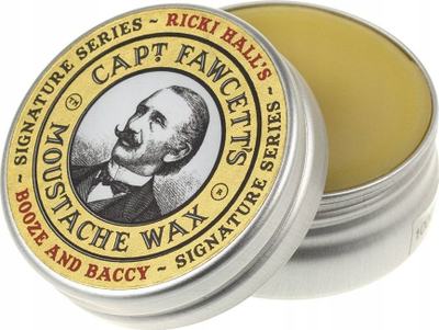 Dyllë për mustaqe Captain Fawcett Ricki Hall Booze and Baccy, mbajtje e fortë, 15ml
