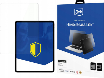 Mbrojtës ekrani 3MK FlexibleGlass Lite për Apple iPad Air 13", xham hibrid, transparent