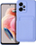 Kapak telefoni Card Case për Xiaomi Redmi Note 12 5G, silikon, me xhep karte, vjollcë
