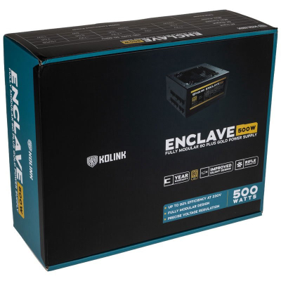 Furnizues energjie Kolink Enclave, 500W, 80 Plus Gold, modular