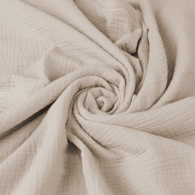 Çarçaf muslin me goma Muslin, 160x190/200x25 cm, bezhë