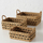 Set shporta Boltze Home Bokar, 3 copë, 26 x 26 x 26 cm, bojë natyrale