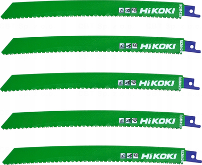 Сечило за реципрочна пила Хикоки RCM42B Curve, 225mm, 10/14 TPI, сет 5 парчиња