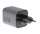 Karikues muri Delta Power CHAR X189B, 45W GaN, USB C PD dhe USB A QC 3.0, gri e zezë