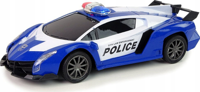 Makina e policisë me telekomandë Leantoys Police Racing, shkallë 1:16, me bateri, blu