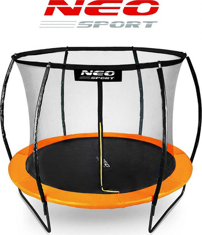 Trampolinë kopshti Neo Sport, 180 x 252 cm, e zezë / portokalli