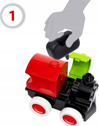Tren lodër Brio World Steam and Go Train, me avull, me bateri