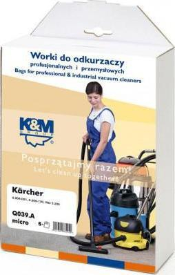 Qese për fshesë me korrent K&M KARCHER WD2/WD3 KM-Q039.A, 5 copë