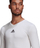 Bluzë sportive adidas Team Base Tee M GN5676, mëngë të gjata, AEROREADY, e bardhë