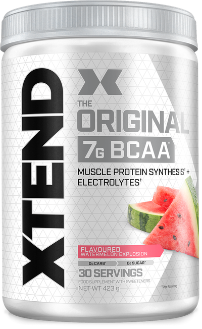 Suplement XTEND® Original BCAA Powder Blue Raspberry Ice, 444g