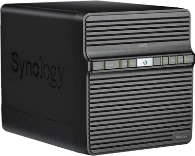 Server NAS Synology DiskStation DS423, 4 места за дискови, гигабит LAN, црн