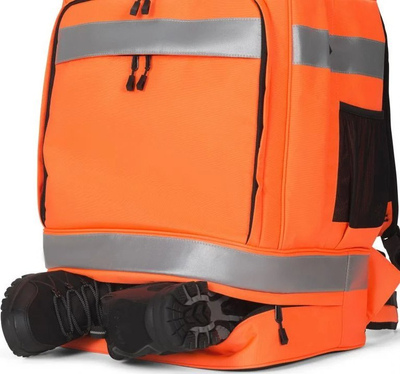 Çantë shpine për hiking Dicota HI-VIS, 65 L, portokalli