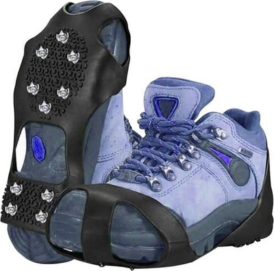 Kapëse antirrëshqitëse Trizand Anti Skid Crampons, masa L 40-44, me gozhdëza metalike, të zeza