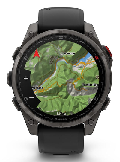Ora inteligjente Garmin Fenix 8 Pro AMOLED 47mm, GPS, rrip silikoni i zi