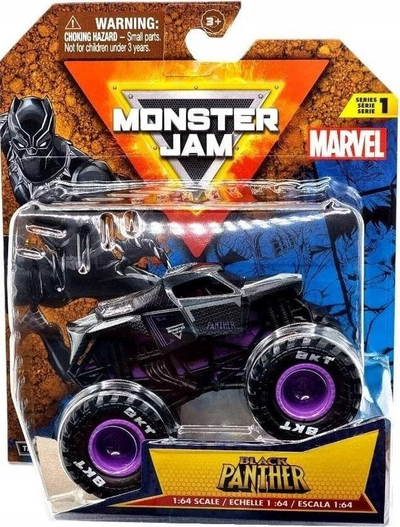 Lodër kamion Monster Jam Marvel Spinmaster, 1:64, metal diecast, shumëngjyrësh
