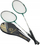 Set raketa badminton Spartan, 2 copë, alumin, të bardha me të kuqe