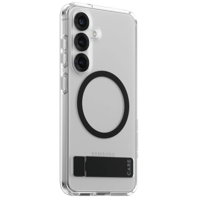 Mbrojtëse telefoni PanzerGlass CARE, për Samsung Galaxy S25, me këmbë mbajtëse, e tejdukshme