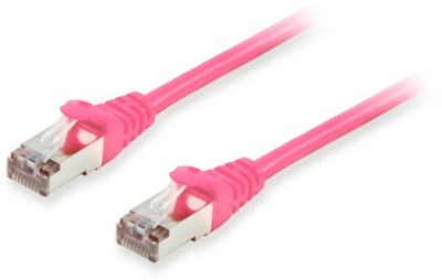 Кабел за мрежа Equip Cat6A S/FTP, 30m, 2xRJ45, розова