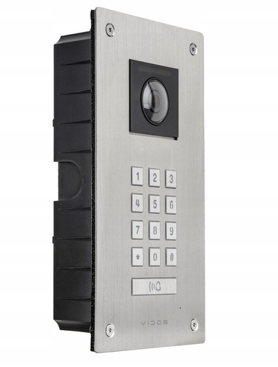 Video interfon Vidos S204 2IP, kamera Full HD, tastierë me PIN, inox