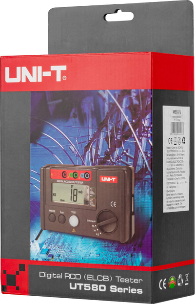 Testues RCD Uni-T UT582+, dixhital, 30 deri 600V, i kuq
