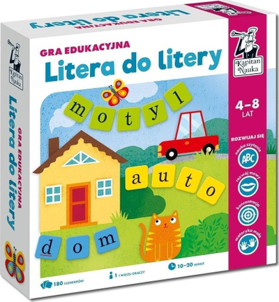 Loja edukative Letter to Letter, puzzle me shkronja, 4-8 vjeç