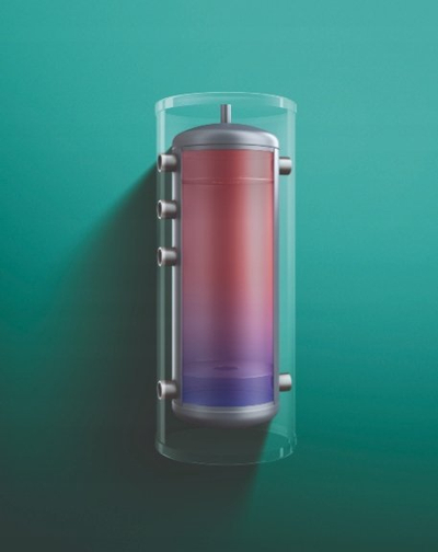 Rezervuar buffer Vaillant VP RW 45/2 B, 45L, klasë energjie B, i bardhë
