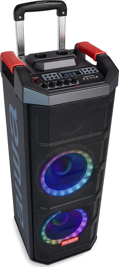 Bokse portative Aiwa KBTUS608, 600 W, Bluetooth, e zezë