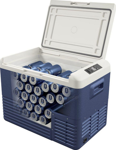 Frigorifer turistik Yeticool LX40 , AC (100-240V) / DC (12 / 24V), i kaltër/bardhë