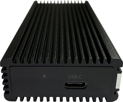 Kuti eksterne për SSD M.2 LC Power LC-M2-C-MULTI-RGB, USB Type-C, 10 Gbit/s, alumini e zezë