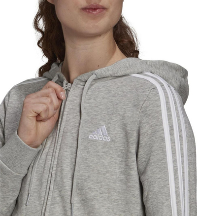 Duks për femra Adidas 3S FT FZ HD, M, i hirtë