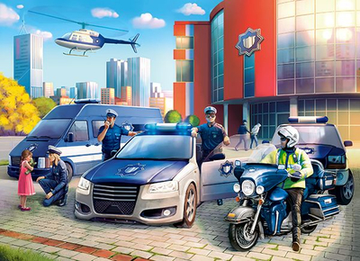Puzzle Castorland Police Station, 100 copa, për kalamaj