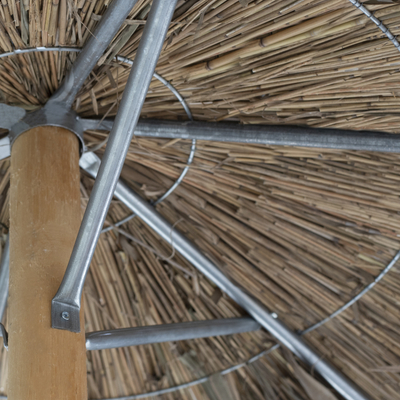 Çadër plazhi STRAW UMBRELLA HM5896, 220cm, kashte, natyrale