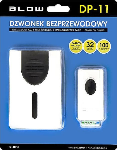 Zile dere pa tela Blow 17-100 DP-11, 100m, 30 melodi, e bardhë