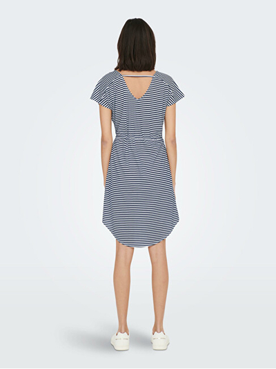 Fustan Jacqueline de Yong JDYDALILA Regular Fit, i bardhë/kaltër