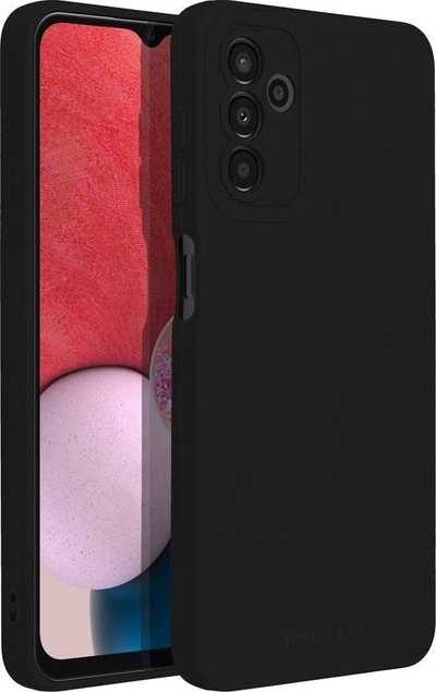 Këllëf telefoni Roar Luna për Samsung Galaxy A13 5G, TPU i butë e fleksibël, shkon me karikim wireless, ngjyrë e zezë mat