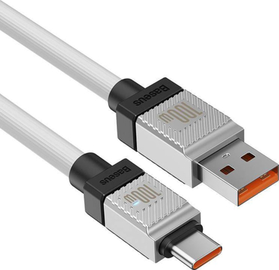 Kabllo Baseus CoolPlay USB në USB C, 2m, 100W, e bardhë