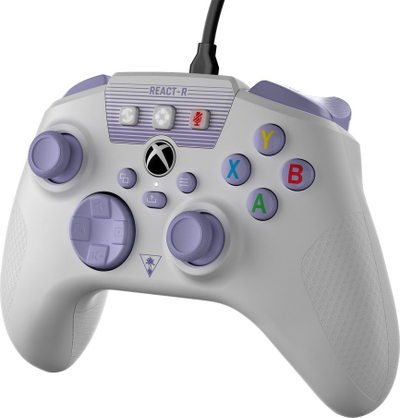 Kontroller Turtle Beach React-R, me kabllo, i bardhë / vjollcë