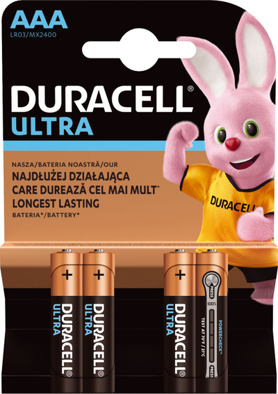 Bateri Duracell Ultra Power AAA / R03, 4 copë