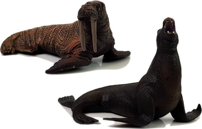 Set figura edukative LeanToys Kafshë Deti, 8 figura, për kalama 3+