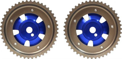 Rrota faze të rregullueshme TurboWorks CN-KR-016, Mitsubishi 1.8 4G93 SOHC, set 2 copë, blu metalike