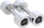 Hantelë kromi HMS CHD05, set 2x5kg, çelik inox, argjendtë