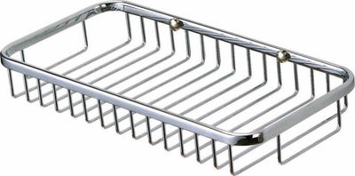 Raft dushi Stella 16.013, metal krom, montim në mur, argjendtë
