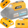Adapter baterie JCB me dalje USB 5V 2A, me elektrik dore LED, i verdhë