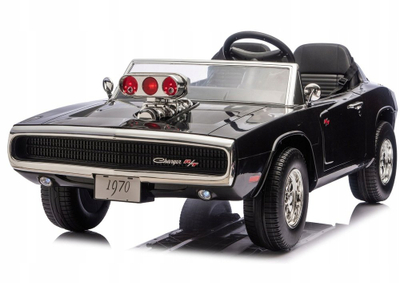Makine elektrike për fëmijë Dodge Charger R/T DLS K12, 24V 7Ah, telekomandë, e zezë