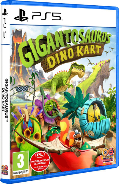 Lojë PS5 Gigantosaurus Dino Kart, garë me kart, për kalamaj