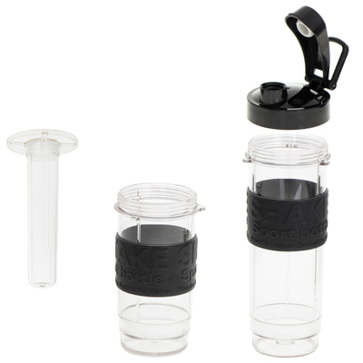 Blender personal Adler AD 4081, 2 shishe, funksion copëtimi akulli, argjendtë