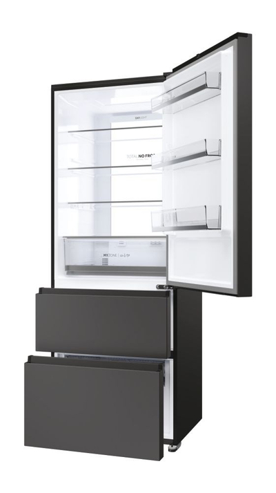 Frigorifer Haier 3D 70 Series 5 HTR5719ENPT, 528L, klasë energjie E, i zi
